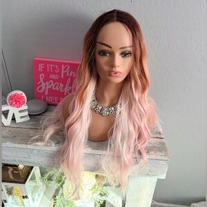 CSC Adore Ombre Pink Wavy Wig